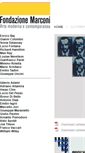 Mobile Screenshot of fondazionemarconi.org